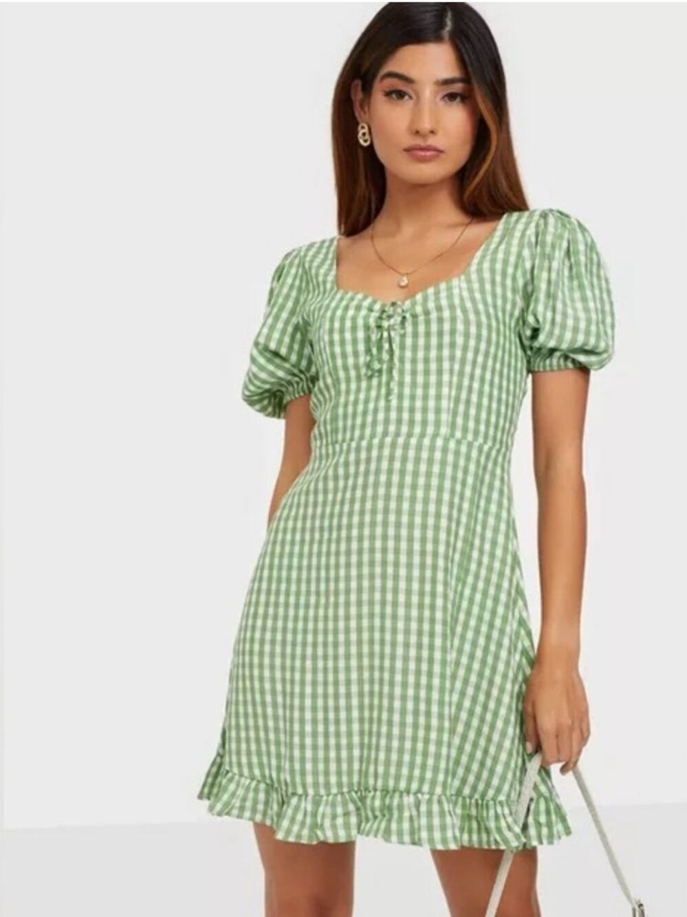 NWT Faithfull the Brand Agathe Gingham Dress Size Small